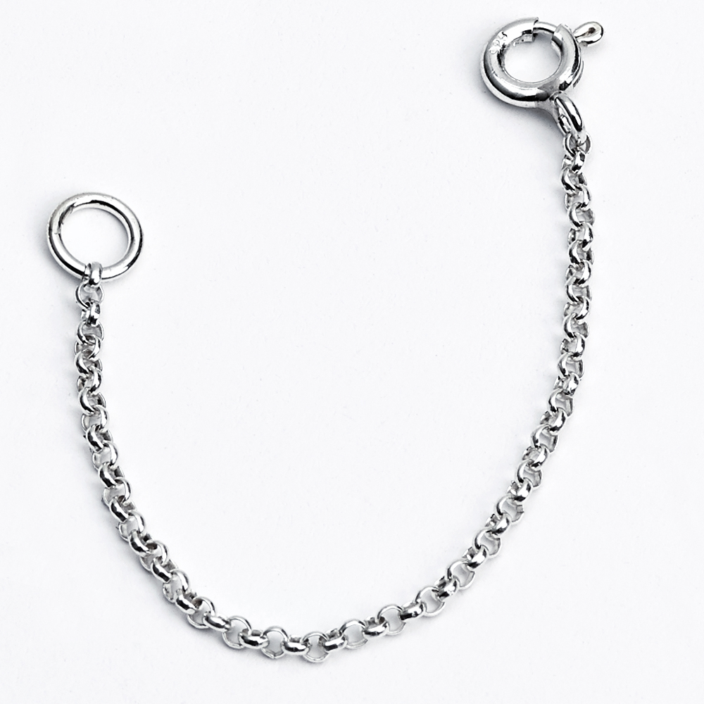 925 Sterling Silver 3â€³ Necklace Extender Chain