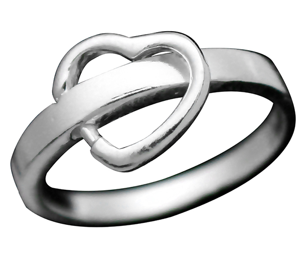 925 Sterling Silver Flipping Heart Ring | Belcho USA